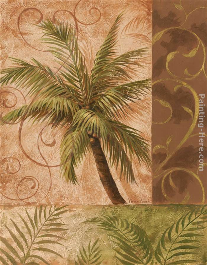 Tropical Breezes I painting - Vivian Flasch Tropical Breezes I art painting